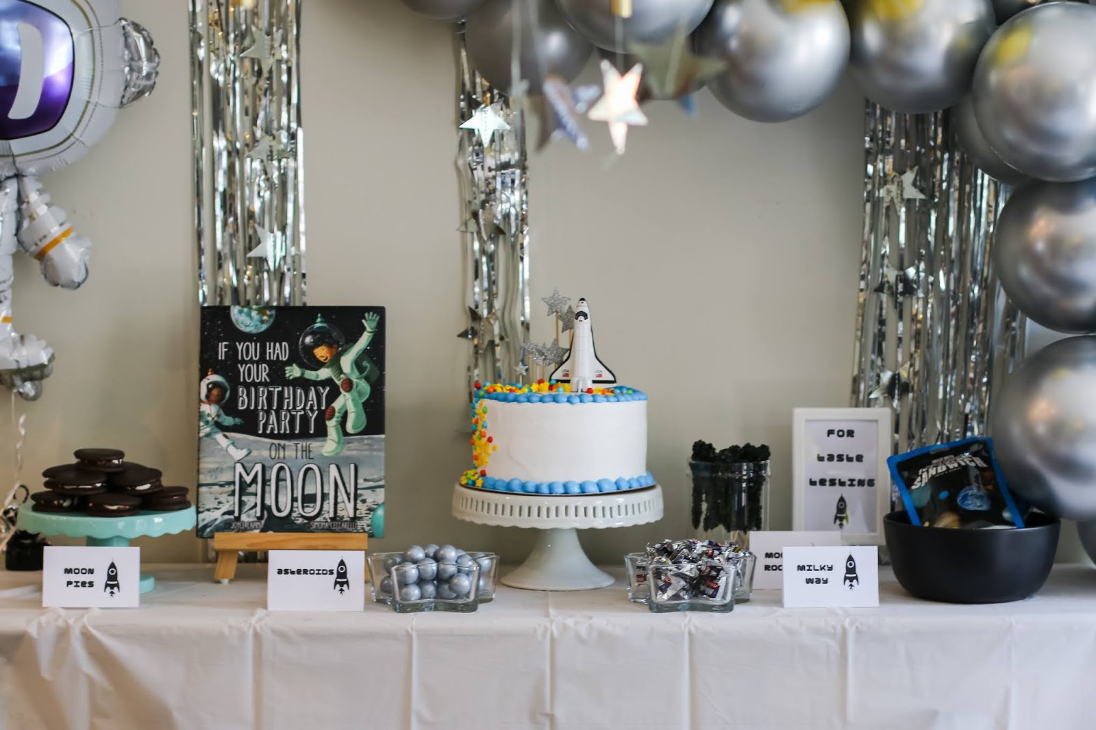 Space themed 2024 birthday party